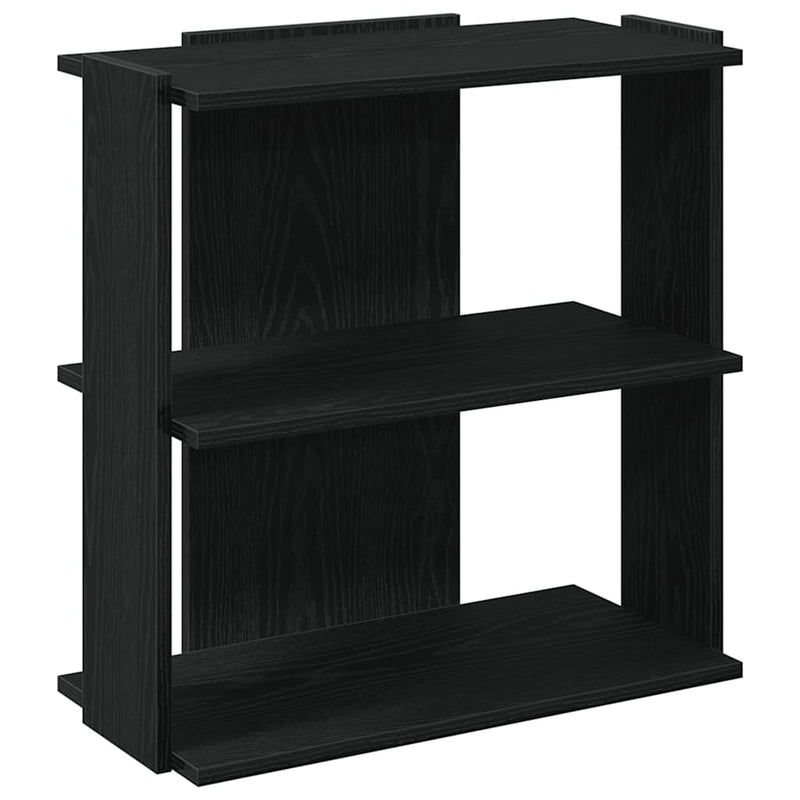 Bücherregal 3 Böden Schwarz 60x30x60 cm Holzwerkstoff