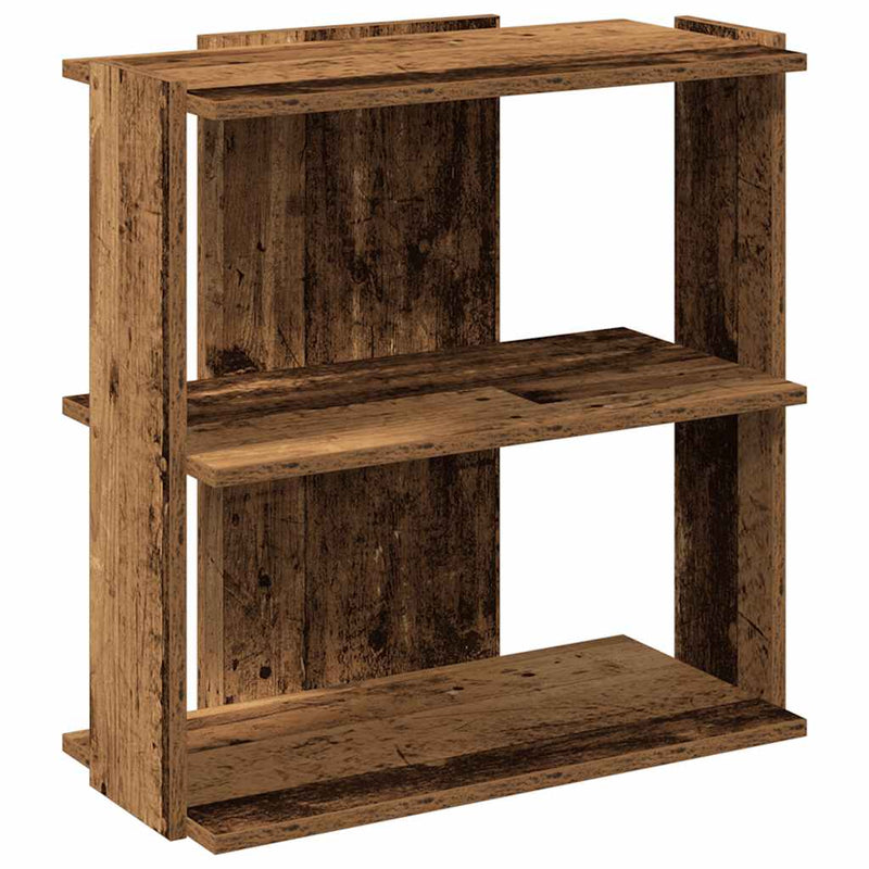 Bücherregal 3 Böden Altholz-Optik 60x30x60 cm Holzwerkstoff