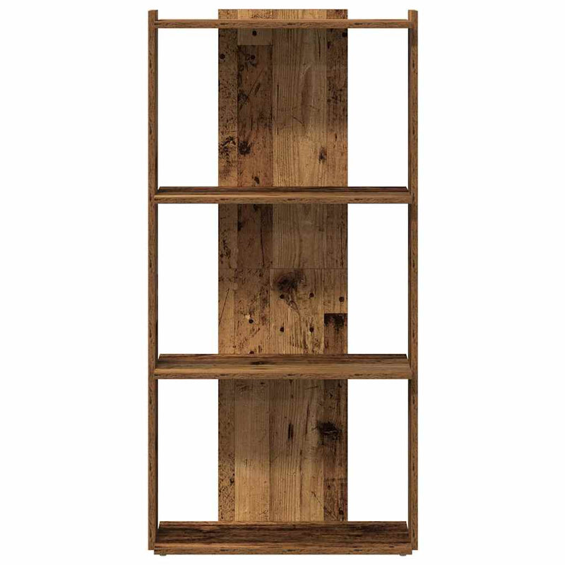 Bücherregal 3 Böden Altholz-Optik 60x30x120 cm Holzwerkstoff