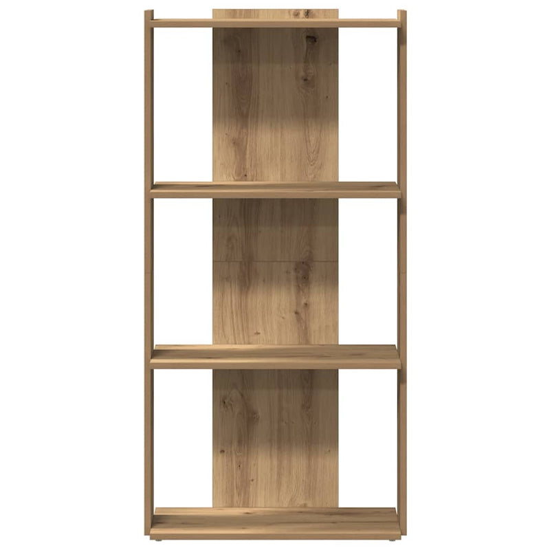 Bücherregal 3 Böden Artisan-Eiche 60x30x120 cm Holzwerkstoff