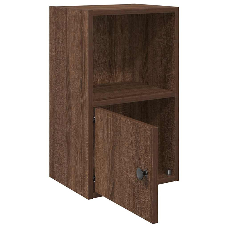 Bücherregal Braun Eichen-Optik 31x24x52 cm Holzwerkstoff