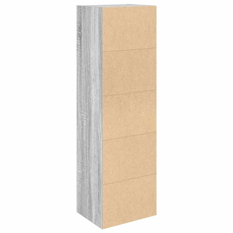 Bücherregal Grau Sonoma 31x24x102 cm Holzwerkstoff