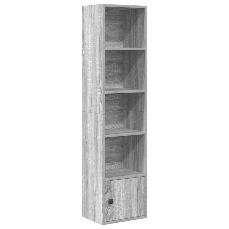 Bücherregal Grau Sonoma 31x24x127 cm Holzwerkstoff