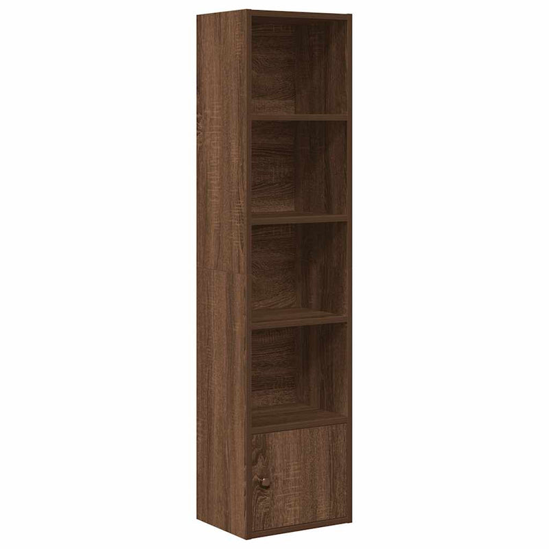 Bücherregal Braun Eichen-Optik 31x24x127 cm Holzwerkstoff