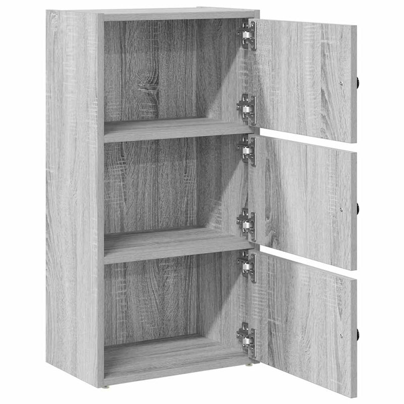 Bücherregal Grau Sonoma 40x24x77 cm Holzwerkstoff