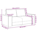 2-Sitzer-Sofa 120 Cm Samt