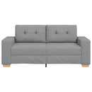 Zweisitzer-Sofa Hellgrau 140 Cm Stoff