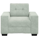 Sessel Hellgrau 59 Cm Samt