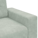 Sessel Hellgrau 59 Cm Samt
