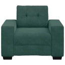 Sessel Dunkelgrün 59 Cm Samt