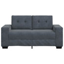 Zweisitzer-Sofa Dunkelgrau 120 Cm Samt