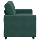 Zweisitzer-Sofa Dunkelgrün 120 Cm Samt