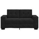 Zweisitzer-Sofa Schwarz 120 Cm Samt