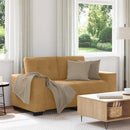 Zweisitzer-Sofa Braun 120 Cm Samt
