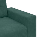 Zweisitzer-Sofa Dunkelgrün 140 Cm Samt