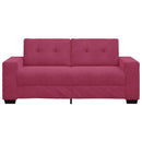 Zweisitzer-Sofa Weinrot 140 Cm Samt