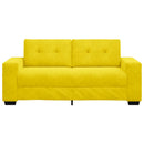 Zweisitzer-Sofa Gelb 140 Cm Samt