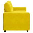 Zweisitzer-Sofa Gelb 140 Cm Samt