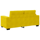 Zweisitzer-Sofa Gelb 140 Cm Samt