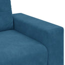 Zweisitzer-Sofa Blau 140 Cm Samt