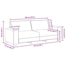 3-Sitzer-Sofa 180 Cm Stoff