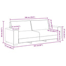 3-Sitzer-Sofa 180 Cm Leinen