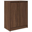 Schuhregal Braun Eichen-Optik 57X34X76 Cm Holzwerkstoff