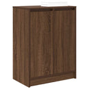 Schuhregal Braun Eichen-Optik 57X34X76 Cm Holzwerkstoff