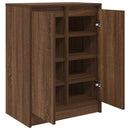 Schuhregal Braun Eichen-Optik 57X34X76 Cm Holzwerkstoff