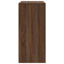 Schuhregal Braun Eichen-Optik 57X34X76 Cm Holzwerkstoff