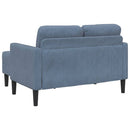 2-Sitzer-Sofa Mit Chaiselongue L-Form 125 Cm Leinen