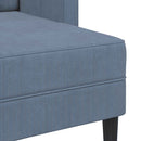 2-Sitzer-Sofa Mit Chaiselongue L-Form 125 Cm Leinen