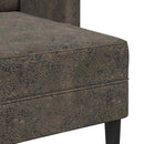 2Er-Sofa Mit Chaiselongue L-Form 125 Cm Kunstleder