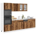 7-Tlg. Küchenschrank-Set -Optik Holzwerkstoff