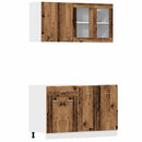 4-Tlg. Küchenschrank-Set -Optik Holzwerkstoff