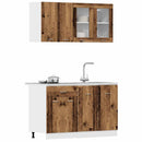 4-Tlg. Küchenschrank-Set -Optik Holzwerkstoff