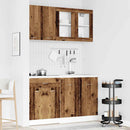 4-Tlg. Küchenschrank-Set -Optik Holzwerkstoff