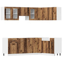11-Tlg. Küchenschrank-Set -Optik Holzwerkstoff