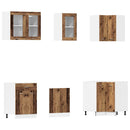 11-Tlg. Küchenschrank-Set -Optik Holzwerkstoff