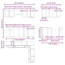 11-Tlg. Küchenschrank-Set -Optik Holzwerkstoff
