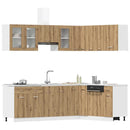 11-Tlg. Küchenschrank-Set Artisan-Eiche Holzwerkstoff