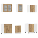 11-Tlg. Küchenschrank-Set Artisan-Eiche Holzwerkstoff