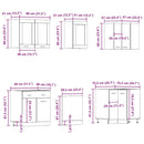 11-Tlg. Küchenschrank-Set Artisan-Eiche Holzwerkstoff