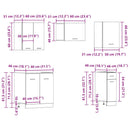 11-Tlg. Küchenschrank-Set Artisan-Eiche Holzwerkstoff