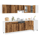 11-Tlg. Küchenschrank-Set -Optik Holzwerkstoff