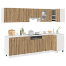 11-Tlg. Küchenschrank-Set -Optik Holzwerkstoff