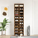 Schuhschrank -Optik 54X34X183 Cm Holzwerkstoff