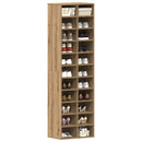 Schuhschrank -Optik 54X34X183 Cm Holzwerkstoff