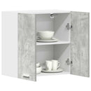 Küchenwandschrank Betongrau 60X31X60 Cm Holzwerkstoff Verzinkter Stahl/Grau