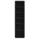 Schuhschrank Schwarz Eichen-Optik 25X27X102 Cm Holzwerkstoff